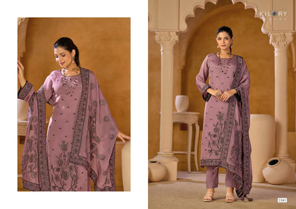 New Aarzoo Kilory Organza Silk Pant Style Suits Supplier Ahmedabad