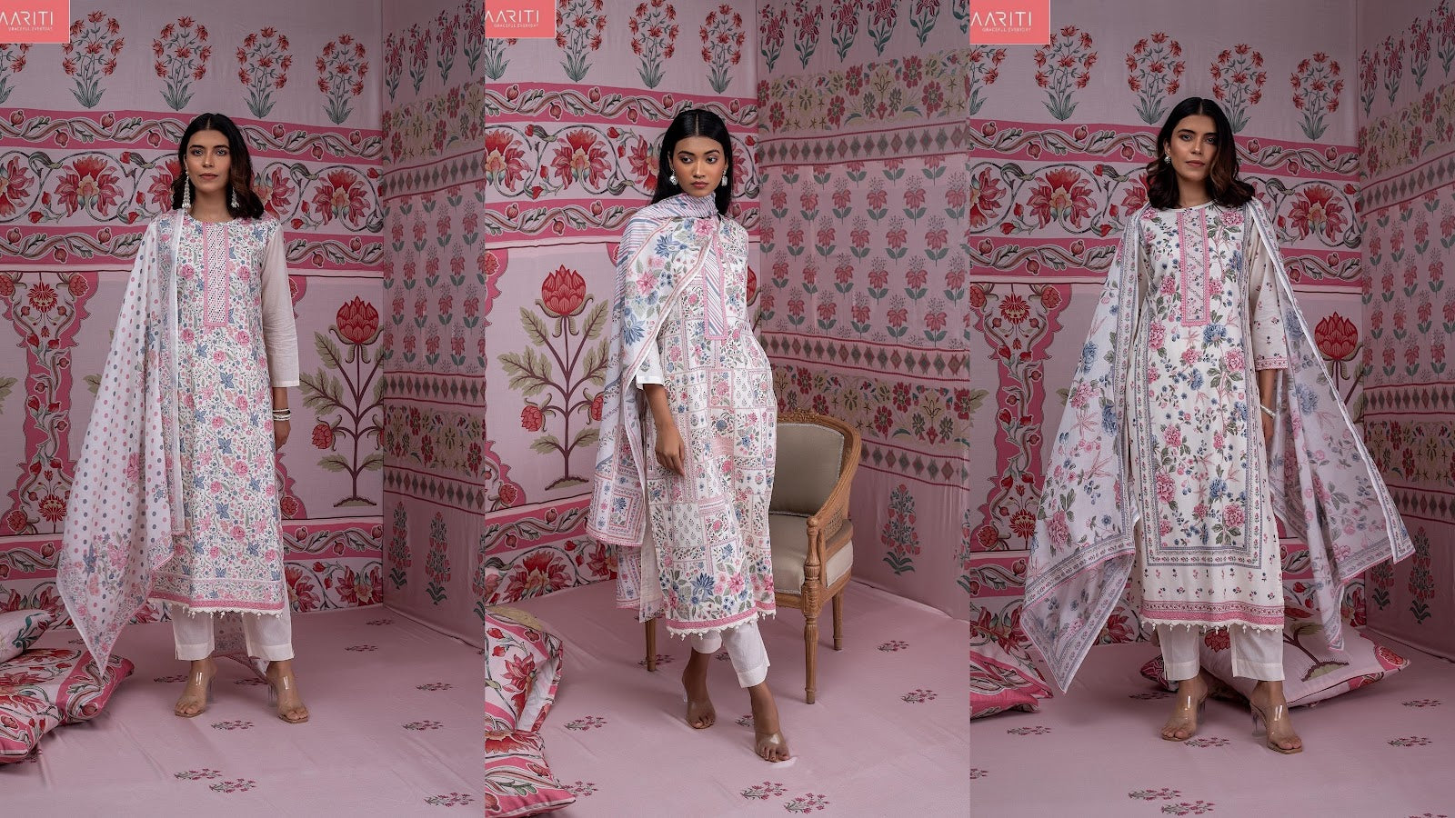 New Afrozeh Naariti Cotton Lawn Pant Style Suits Supplier