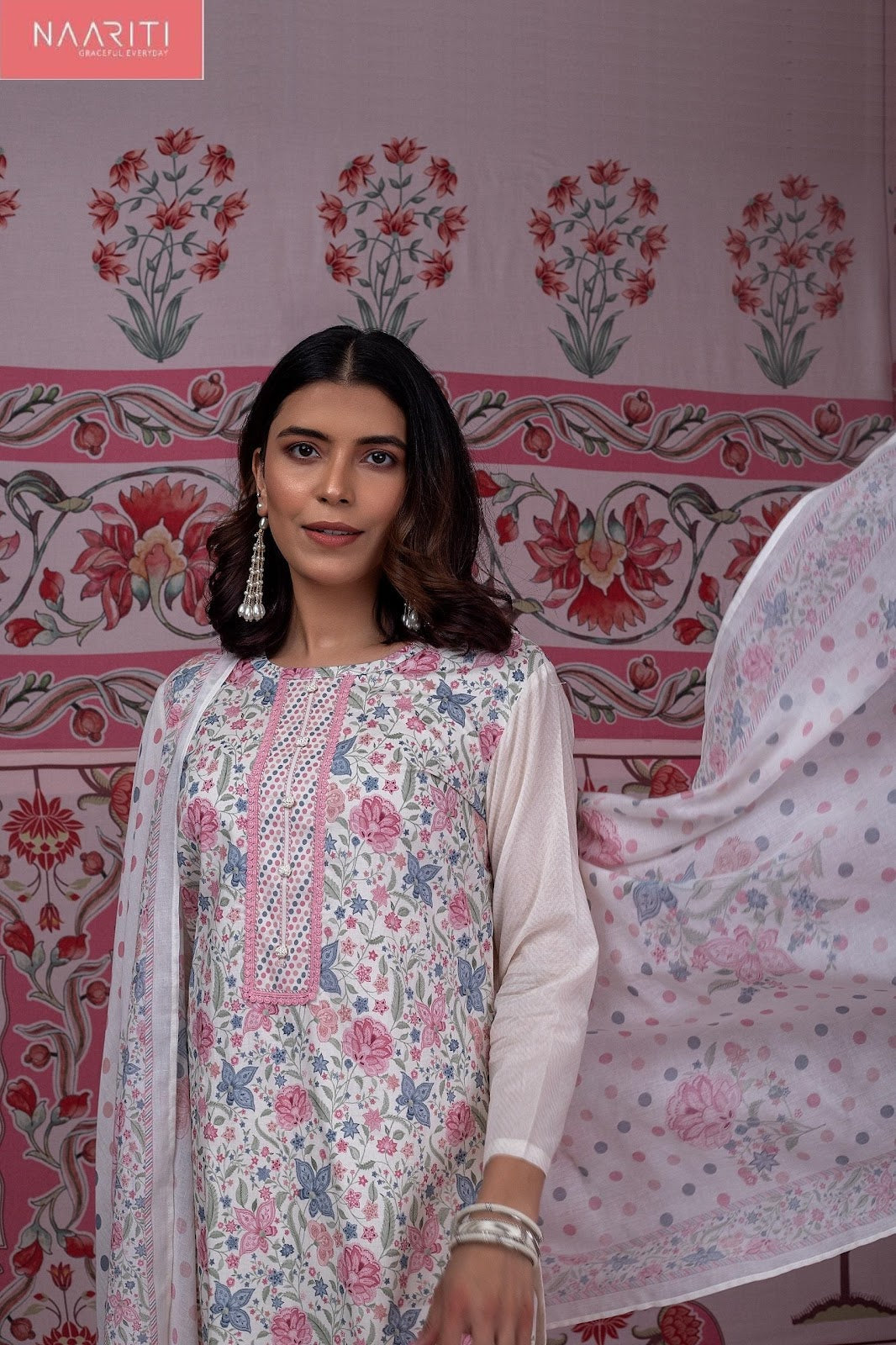 New Afrozeh Naariti Cotton Lawn Pant Style Suits Supplier