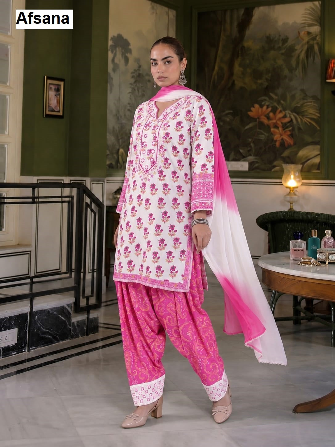 New Amina Afsana Reyon Pakistani Readymade Suits Wholesale Price