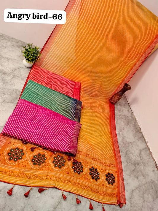 New Angry Bird 66 Kalpveli Georgette Sarees Manufacturer