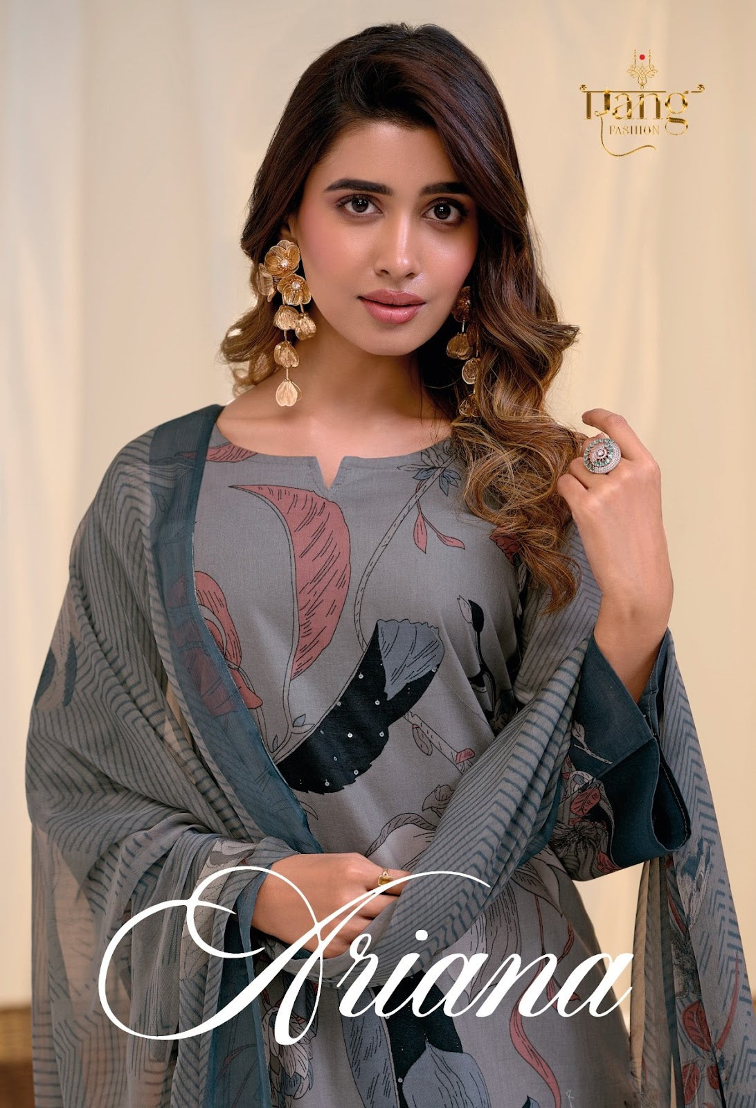 New Ariana Rang Fashion Swiss Lawn Pant Style Suits Exporter Gujarat