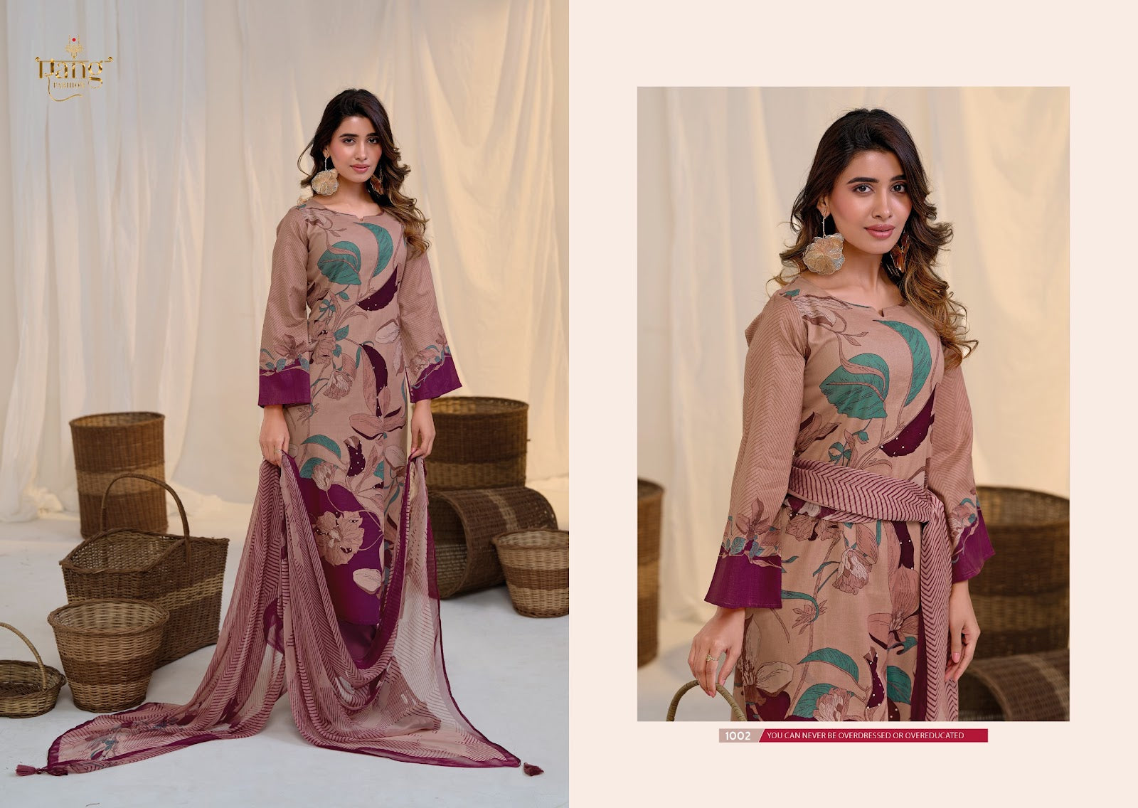 New Ariana Rang Fashion Swiss Lawn Pant Style Suits Exporter Gujarat