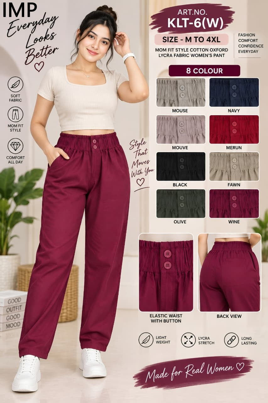 New Art Klt-6 W Imp Cotton Women Pants Wholesaler India