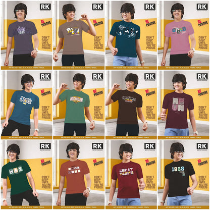 New Art No 2436 Rk Tencil Lycra Boys Tshirt Exporter Ahmedabad