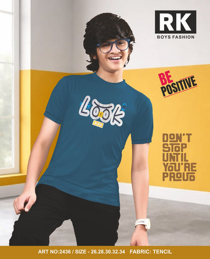 New Art No 2436 Rk Tencil Lycra Boys Tshirt Exporter Ahmedabad