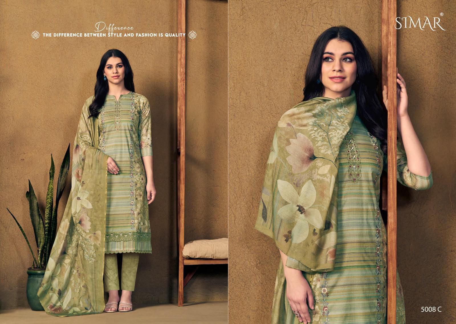 New Bani Organza Simar Viscose Pant Style Suits Wholesaler Ahmedabad