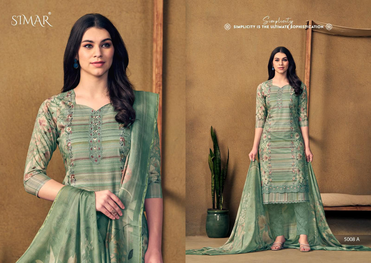 New Bani Organza Simar Viscose Pant Style Suits Wholesaler Ahmedabad