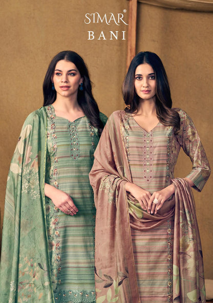 New Bani Simar Pant Style Suits Manufacturer Gujarat