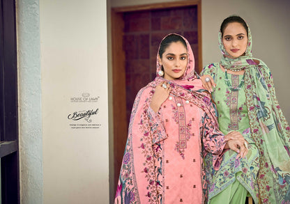 New Bin Saeed House Of Lawn Cotton Karachi Salwar Suits Supplier