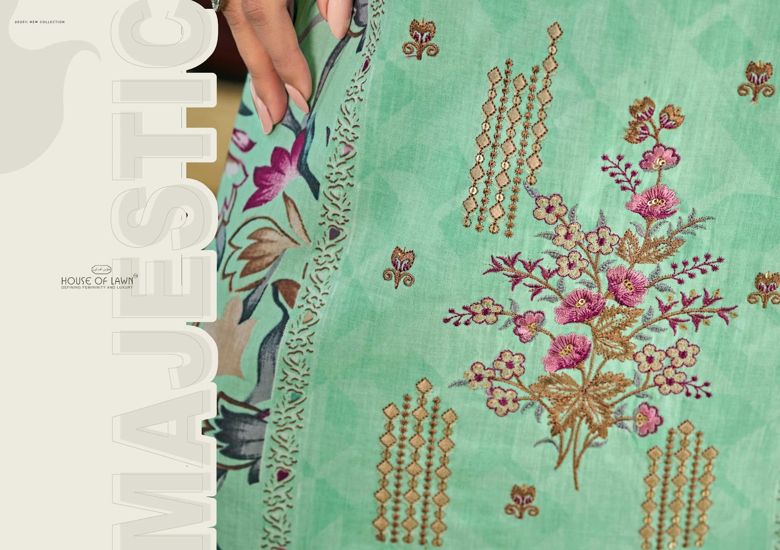 New Bin Saeed House Of Lawn Cotton Karachi Salwar Suits Supplier
