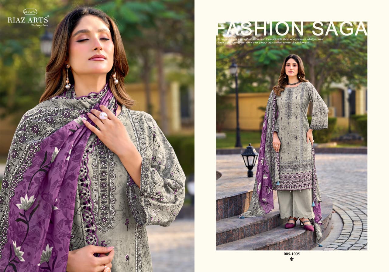 New Bin Saeed Vol 16 Riaz Art Cambric Lawn Karachi Salwar Suits Wholesale Price
