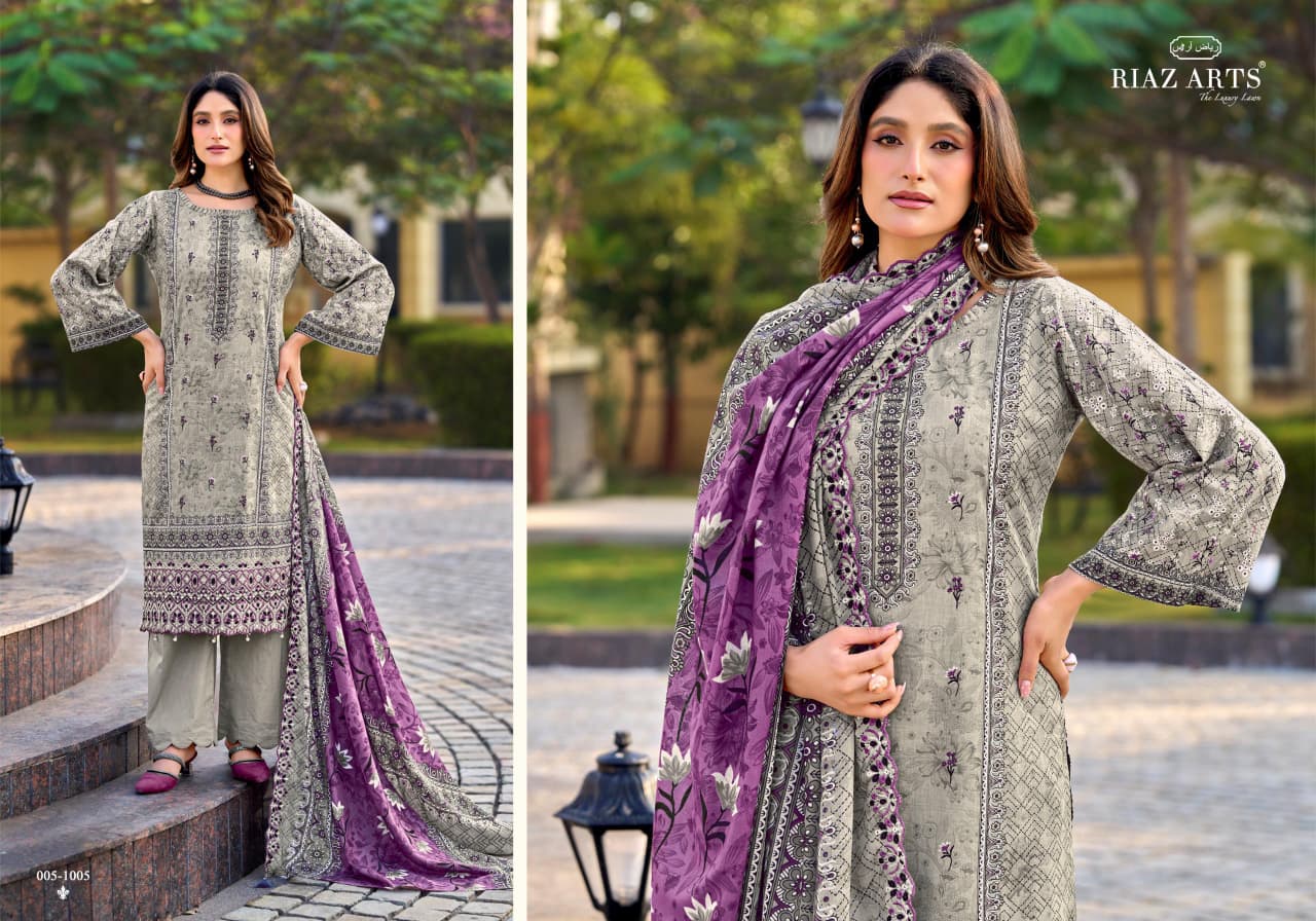 New Bin Saeed Vol 16 Riaz Art Cambric Lawn Karachi Salwar Suits Wholesale Price