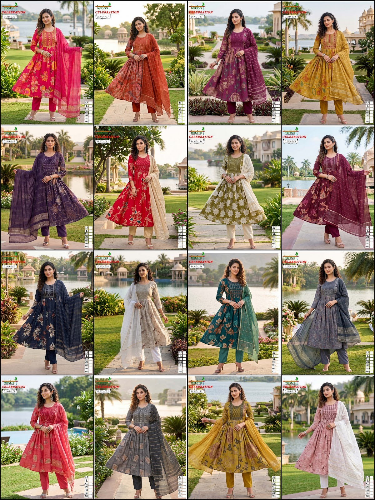 New Celebration Kanha Vatican Readymade Anarkali Suits Exporter Gujarat