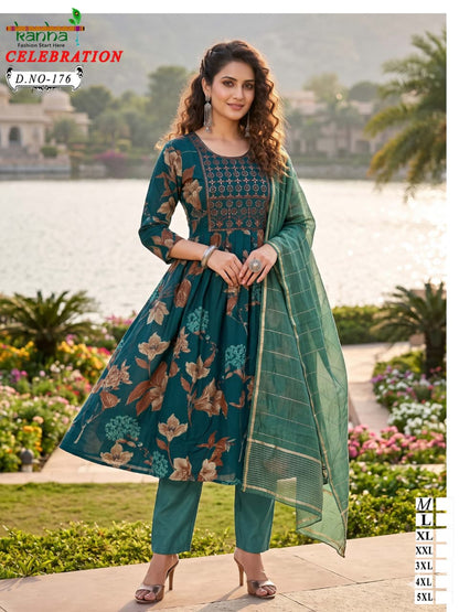 New Celebration Kanha Vatican Readymade Anarkali Suits Exporter Gujarat