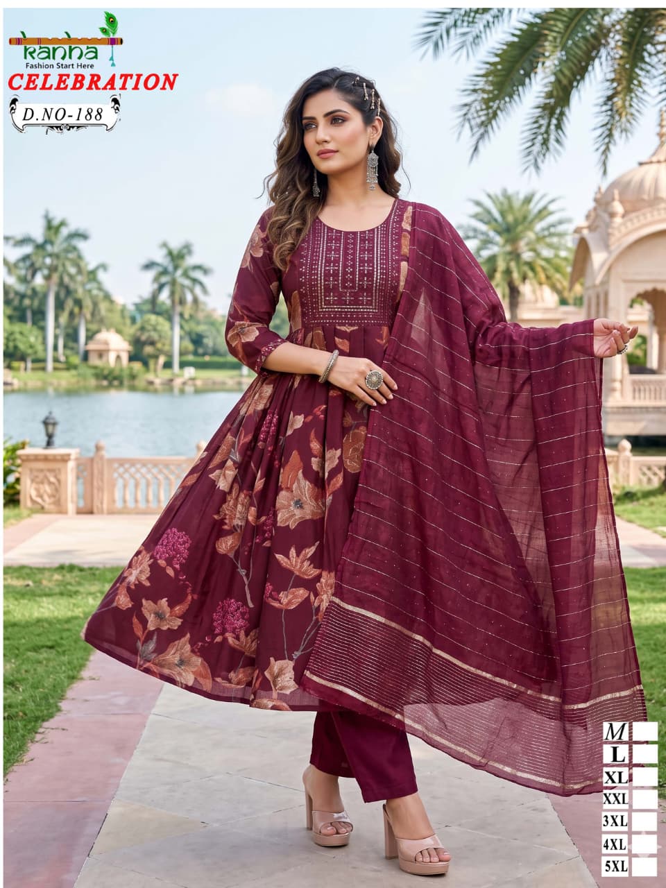 New Celebration Kanha Vatican Readymade Anarkali Suits Exporter Gujarat
