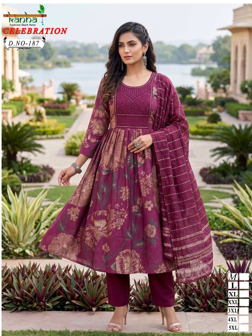 New Celebration Kanha Vatican Readymade Anarkali Suits Exporter Gujarat