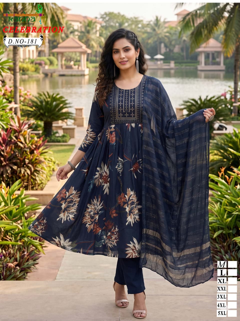 New Celebration Kanha Vatican Readymade Anarkali Suits Exporter Gujarat