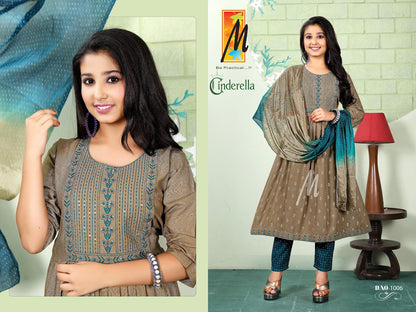 New Cinderella Master Heavy Reyon Girls Readymade Pant Suits Supplier Ahmedabad