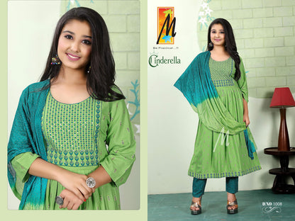 New Cinderella Master Heavy Reyon Girls Readymade Pant Suits Supplier Ahmedabad