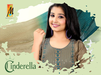 New Cinderella Master Heavy Reyon Girls Readymade Pant Suits Supplier Ahmedabad