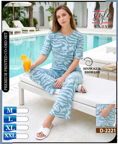 New Colors 2221 Ladys Sinker Co Ord Set Wholesaler Gujarat