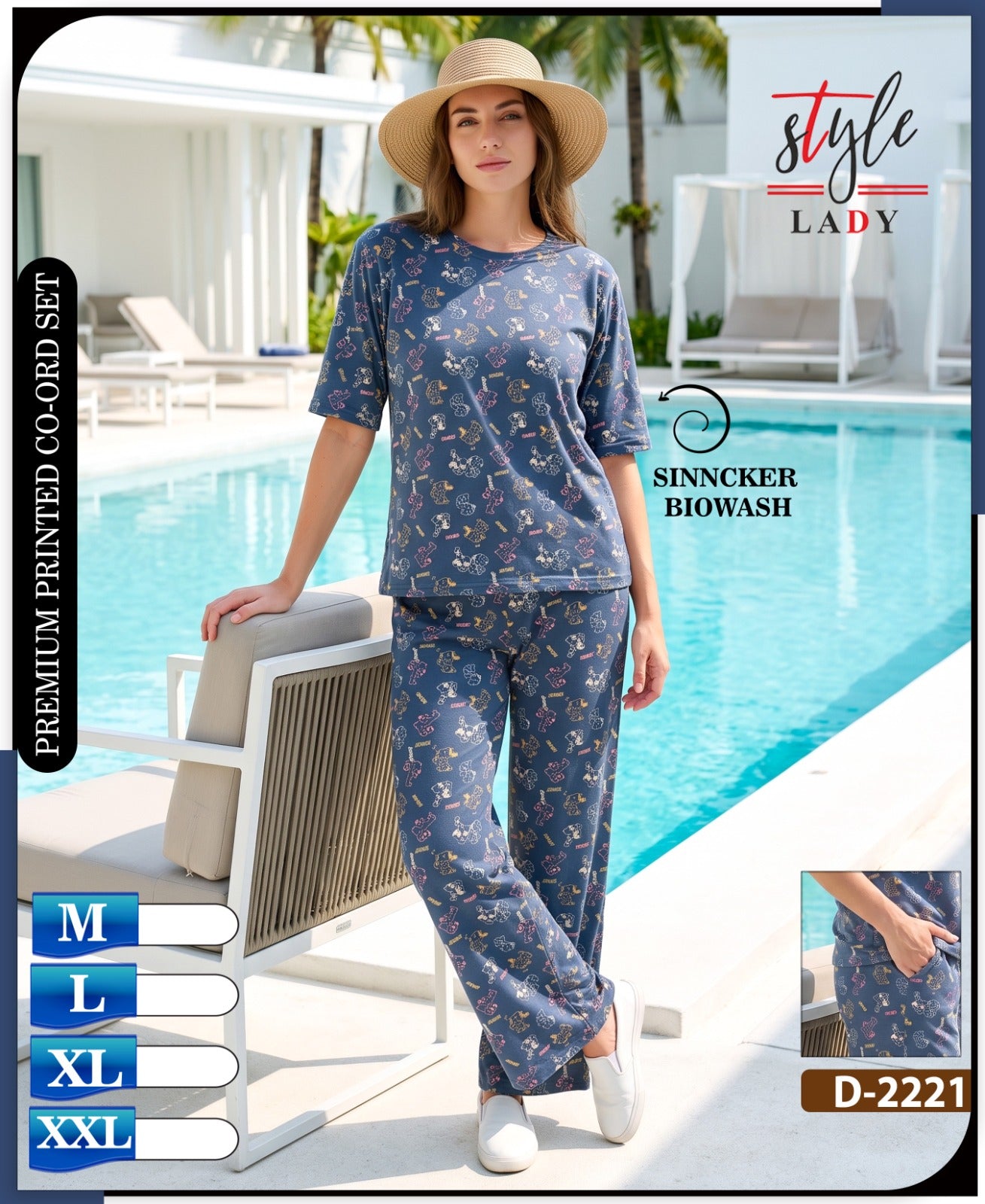 New Colors 2221 Ladys Sinker Co Ord Set Wholesaler Gujarat