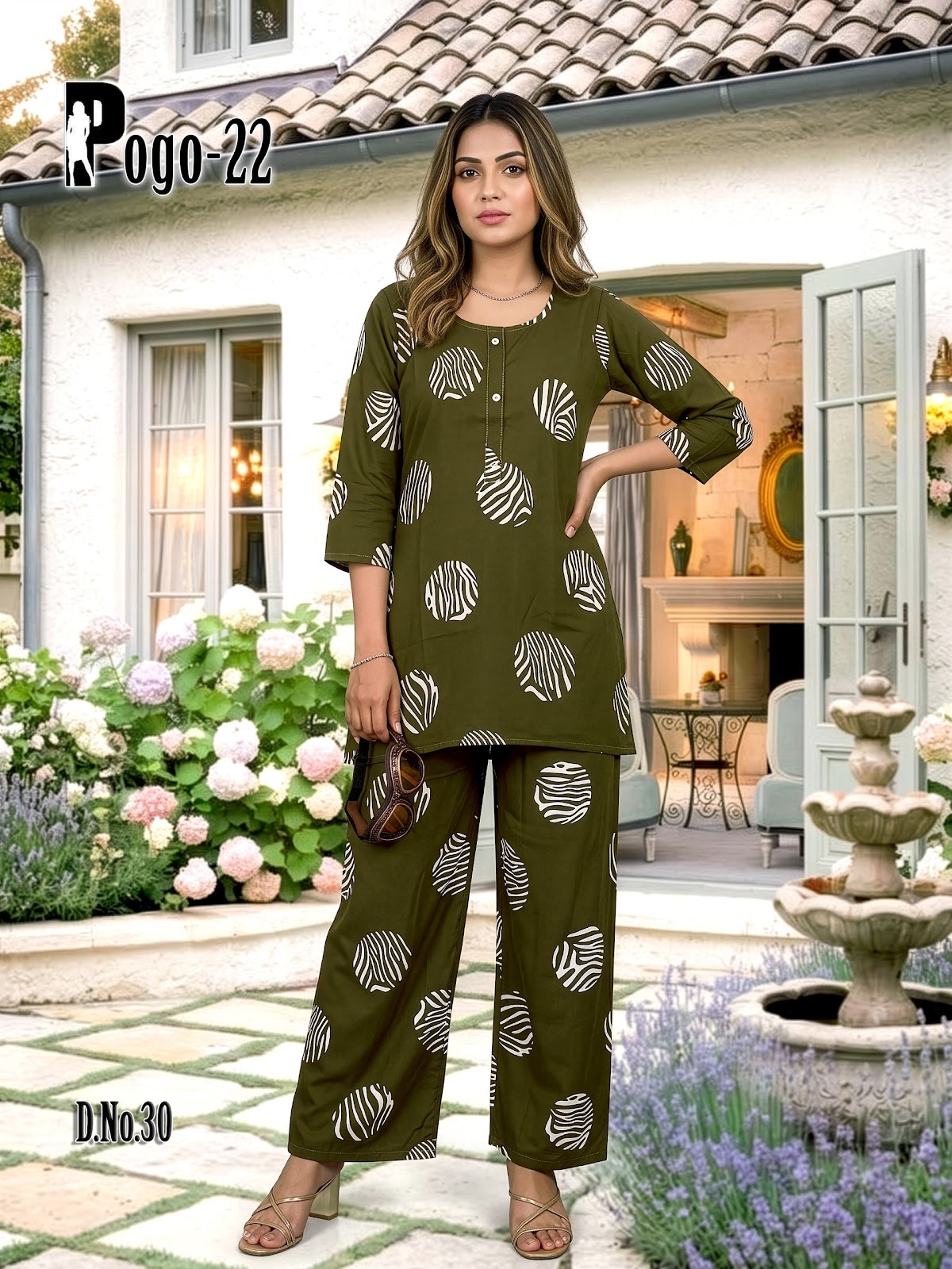 New Colors Pogo 22 Prmnt Rayon Co Ord Set Exporter Gujarat