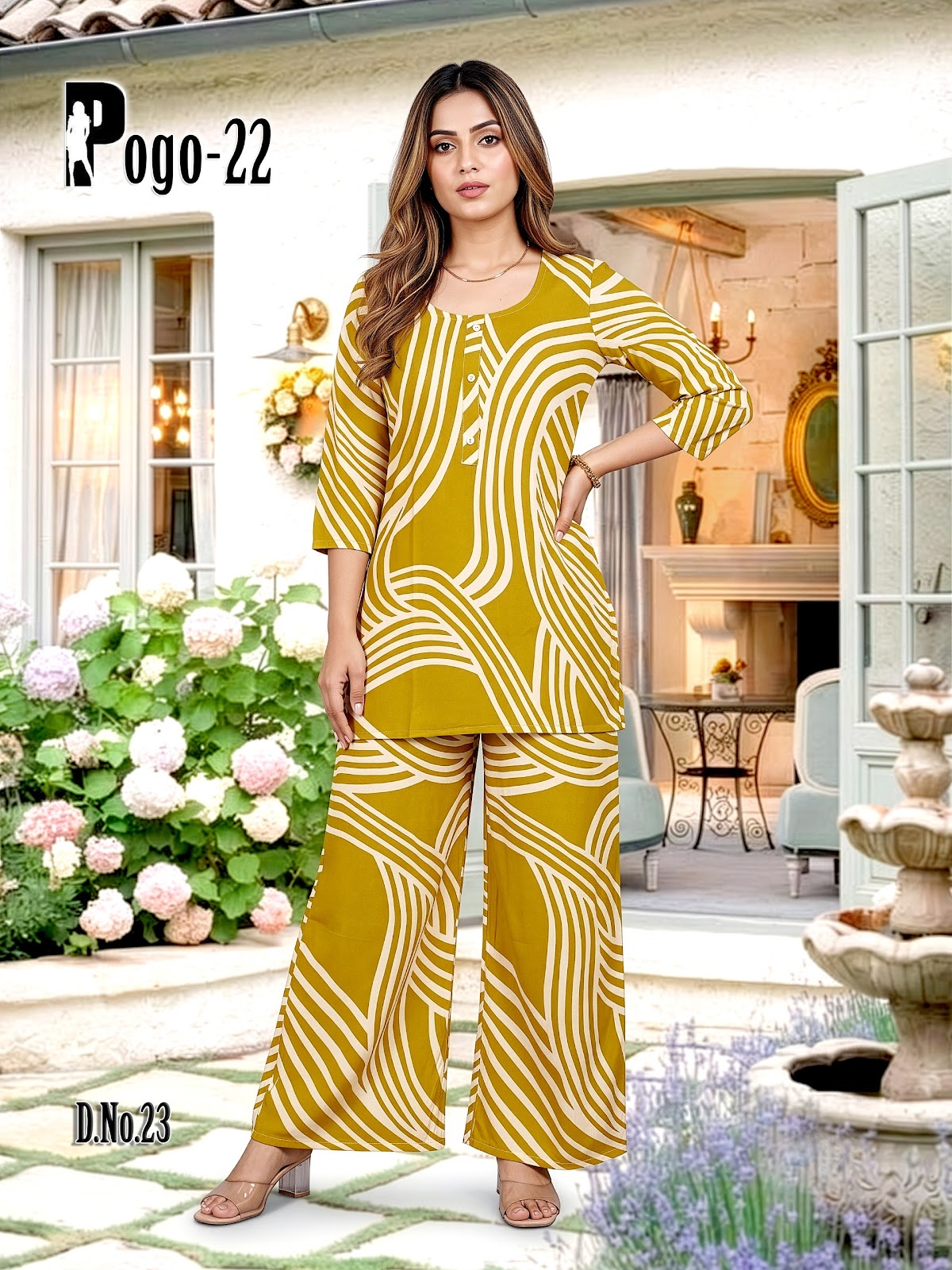New Colors Pogo 22 Prmnt Rayon Co Ord Set Exporter Gujarat
