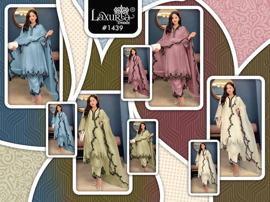 New Colour 1439 Laxuria Trendz Fox Pakistani Readymade Suits Exporter Ahmedabad