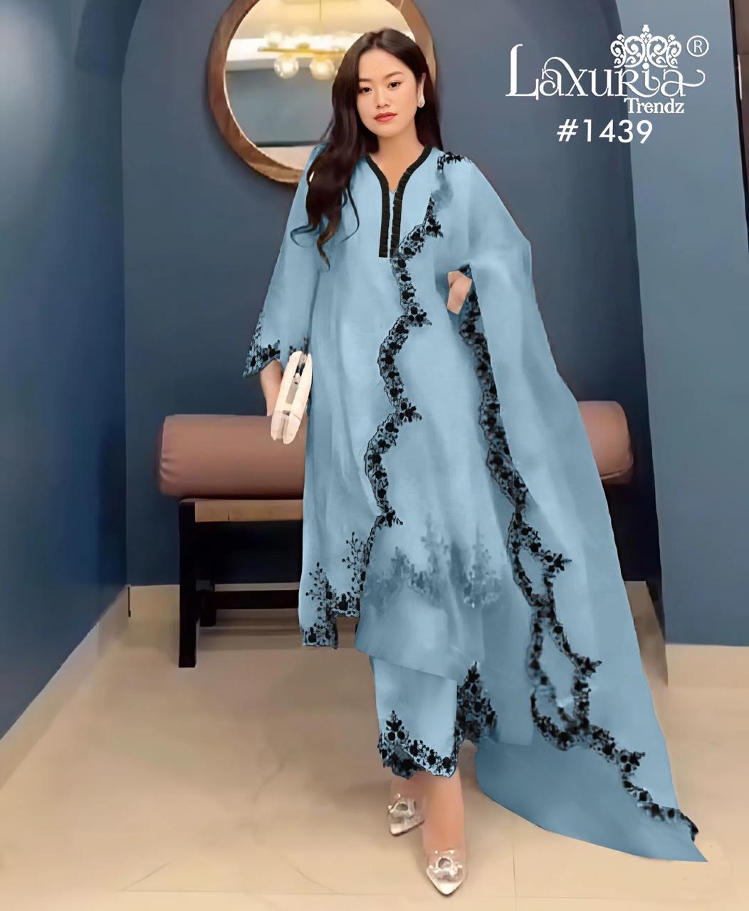 New Colour 1439 Laxuria Trendz Fox Pakistani Readymade Suits Exporter Ahmedabad