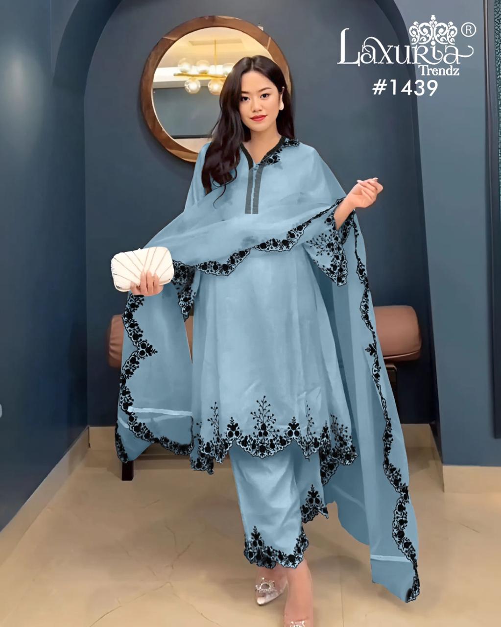 New Colour 1439 Laxuria Trendz Fox Pakistani Readymade Suits Exporter Ahmedabad