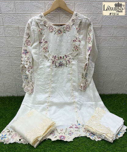 New Colour 1514 Laxuria Trendz Vichitra Pakistani Readymade Suits Manufacturer