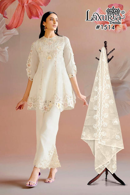 New Colour 1514 Laxuria Trendz Vichitra Pakistani Readymade Suits Manufacturer