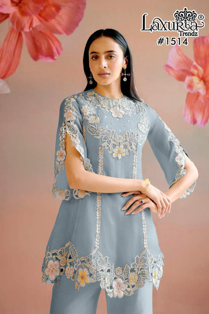 New Colour 1514 Laxuria Trendz Vichitra Pakistani Readymade Suits Manufacturer