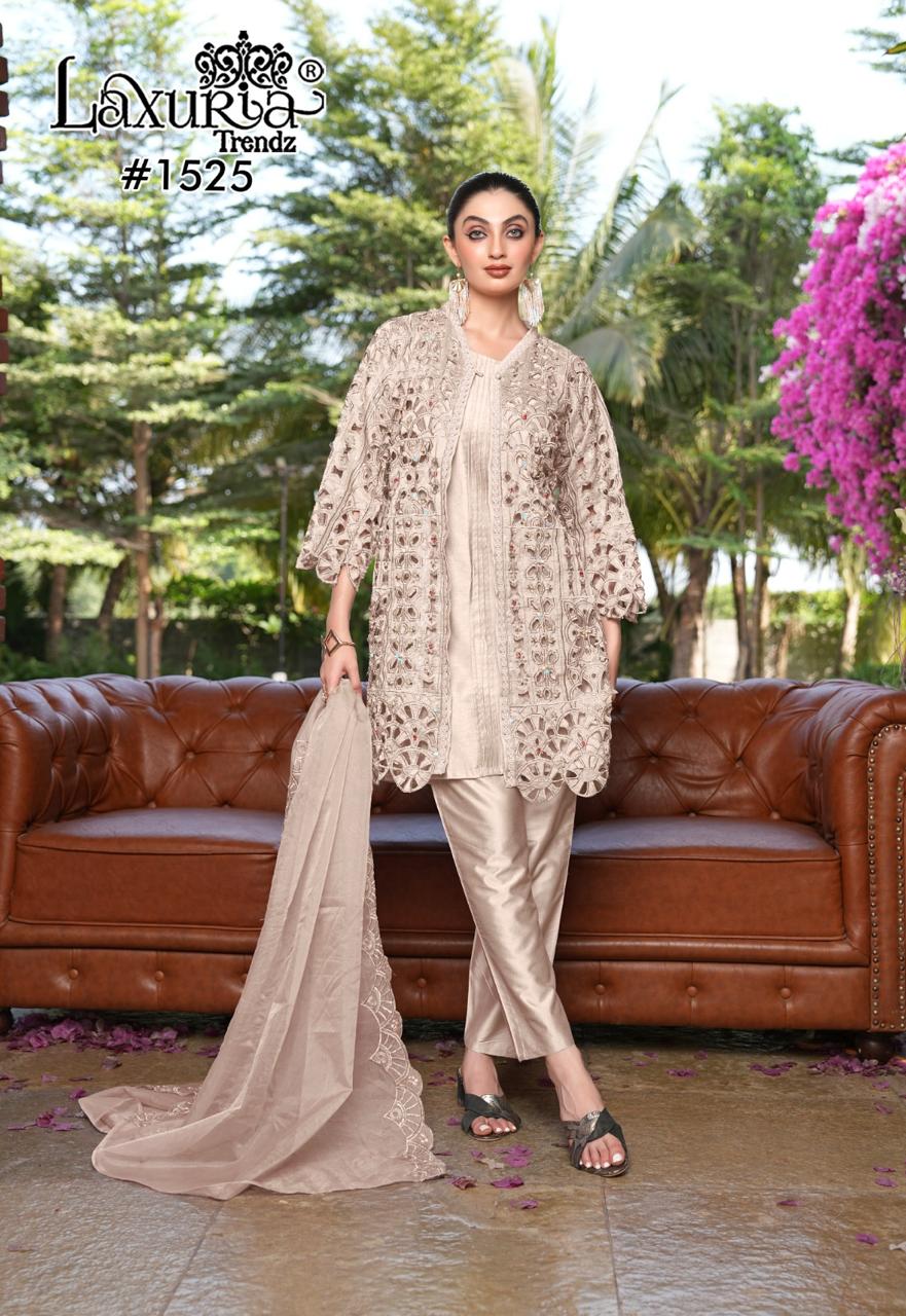 New Colour 1525 Laxuria Trendz Vichitra Pakistani Readymade Suits Supplier Ahmedabad