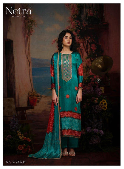 New Colour Gajji Vol 1 Netra Pant Style Suits Exporter