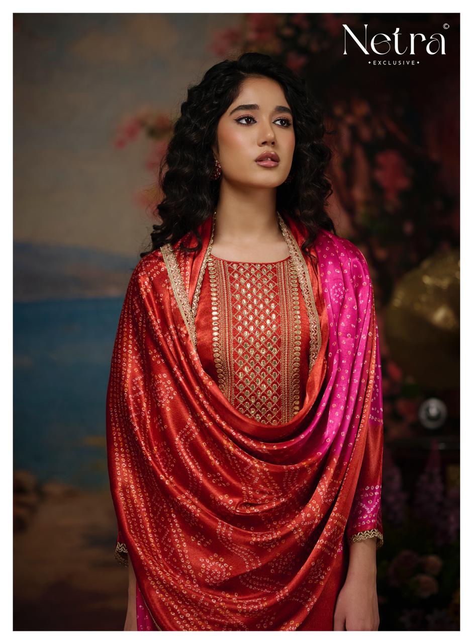New Colour Gajji Vol 1 Netra Pant Style Suits Exporter