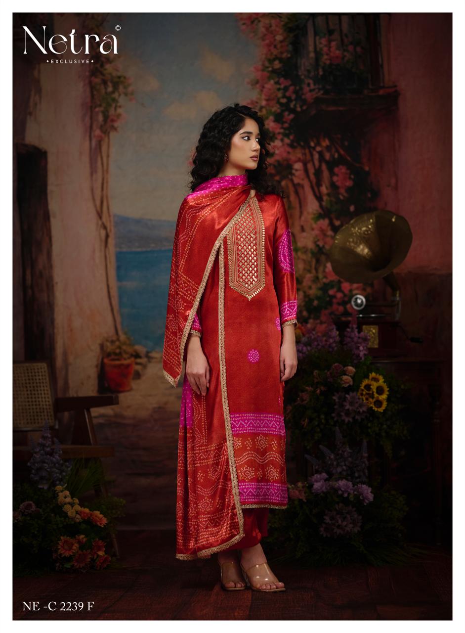 New Colour Gajji Vol 1 Netra Pant Style Suits Exporter