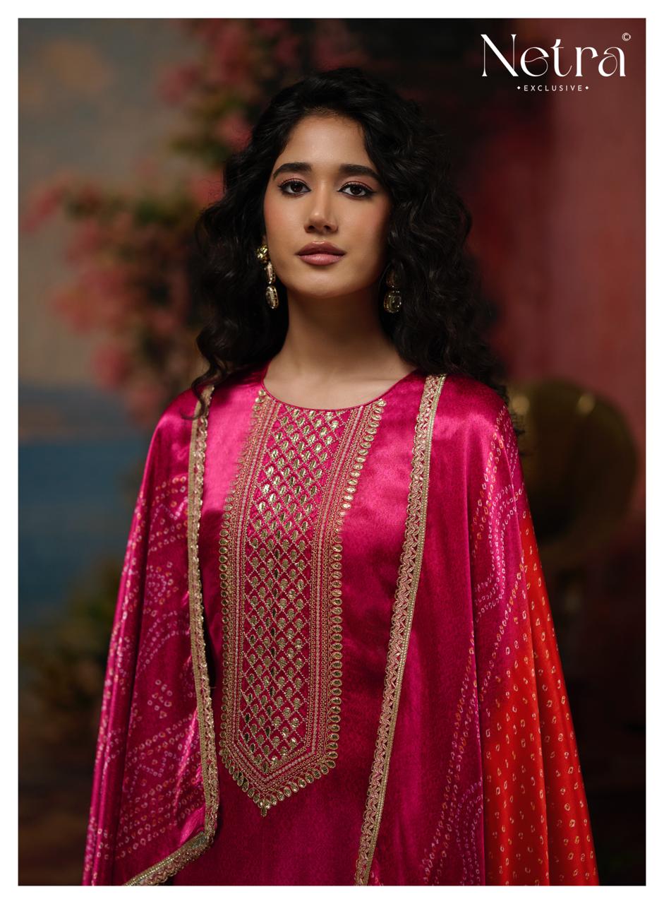 New Colour Gajji Vol 1 Netra Pant Style Suits Exporter
