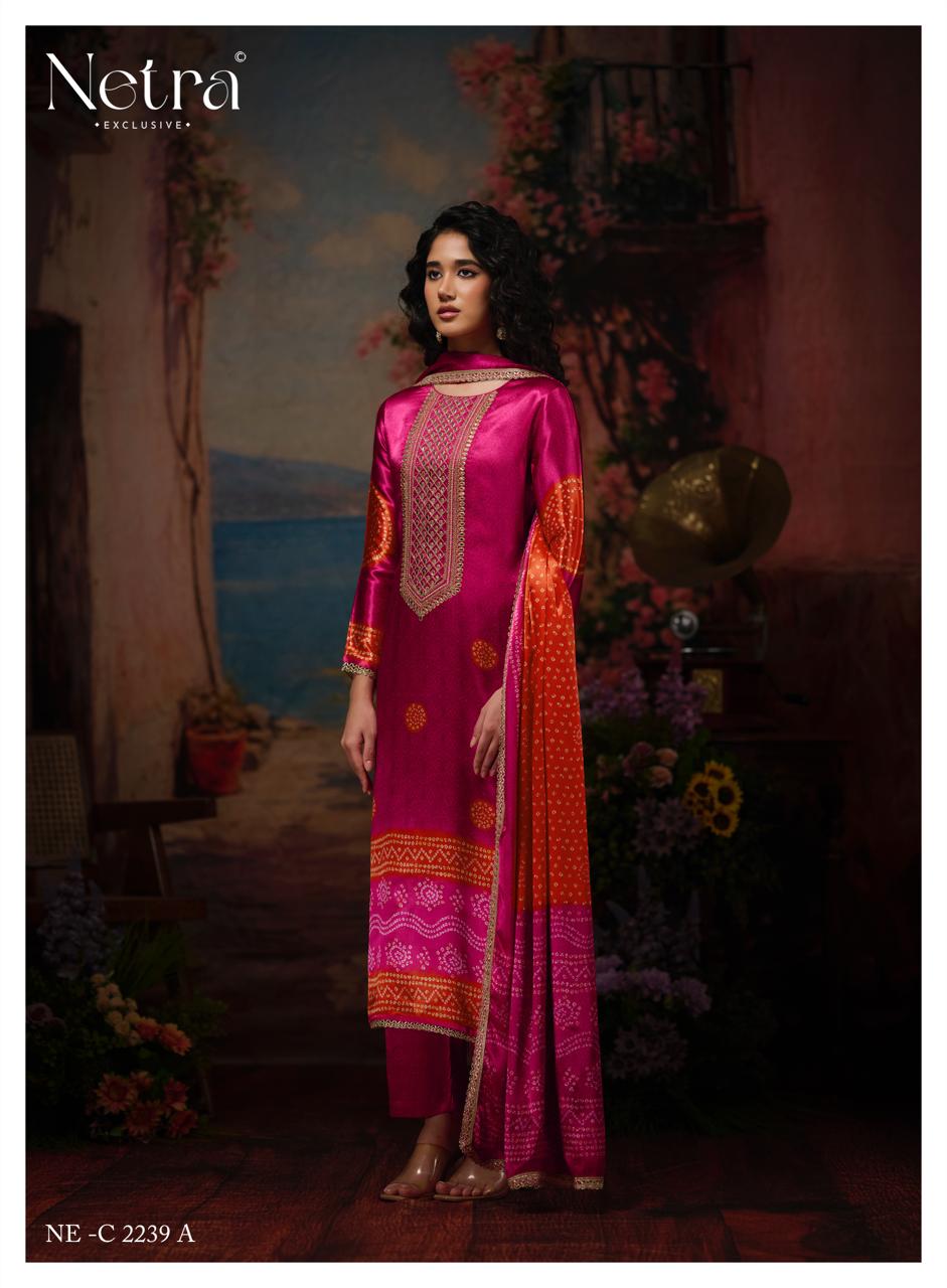 New Colour Gajji Vol 1 Netra Pant Style Suits Exporter