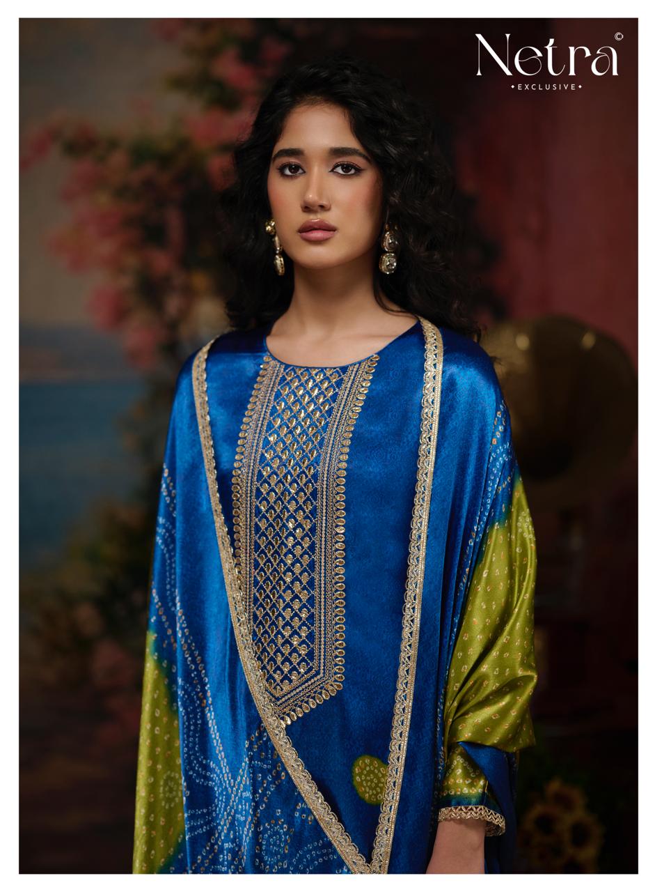 New Colour Gajji Vol 1 Netra Pant Style Suits Exporter