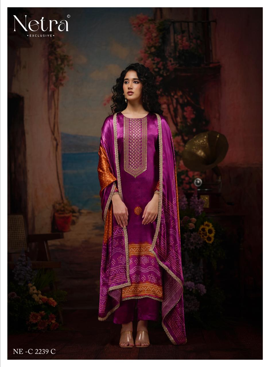 New Colour Gajji Vol 1 Netra Pant Style Suits Exporter