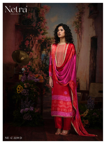 New Colour Gajji Vol 1 Netra Pant Style Suits Exporter