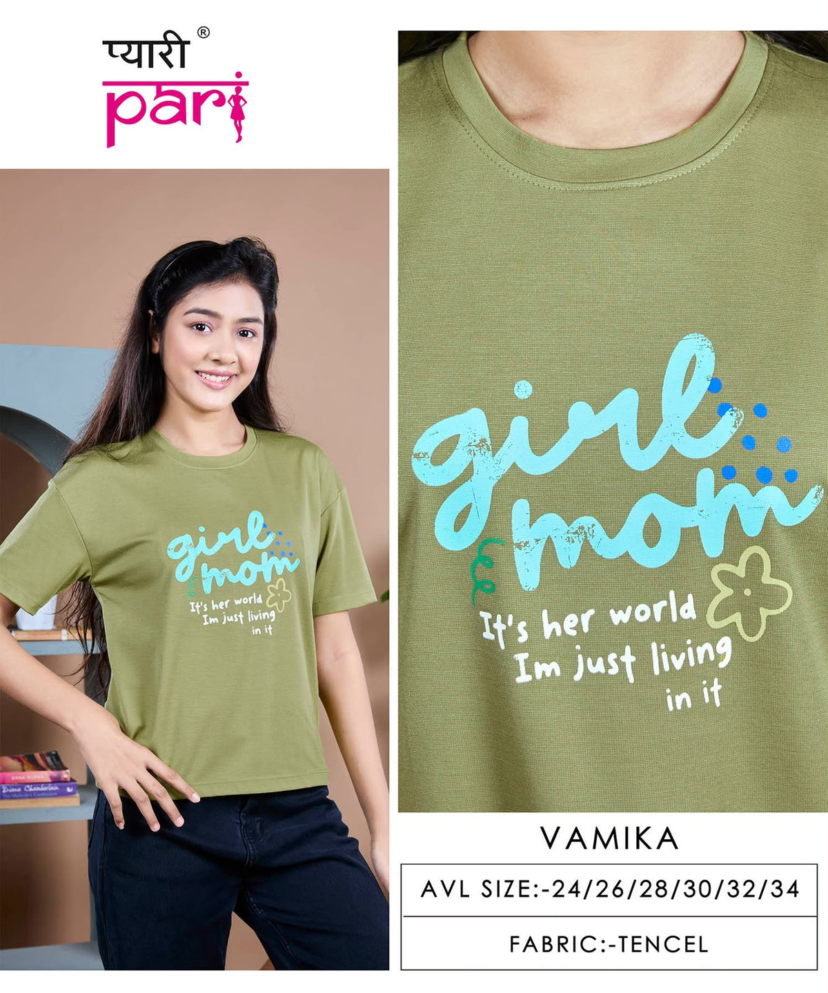 New Colour Vamika Pyari Pari Lycra Tencil Girls Top Exporter