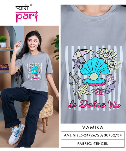 New Colour Vamika Pyari Pari Lycra Tencil Girls Top Exporter