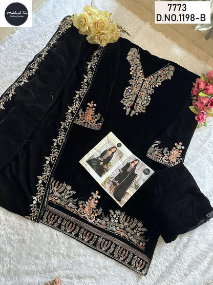 New Colours 1198 Mehboob Tex Velvet Suits Supplier