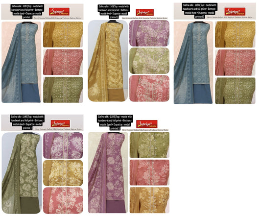 New Colours Safina Silk Supriya Fashion Modal Silk Salwar Suits Exporter India