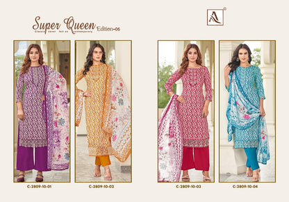 New Colours Super Queen Edition 6 Alok Zam Karachi Salwar Suits Wholesale