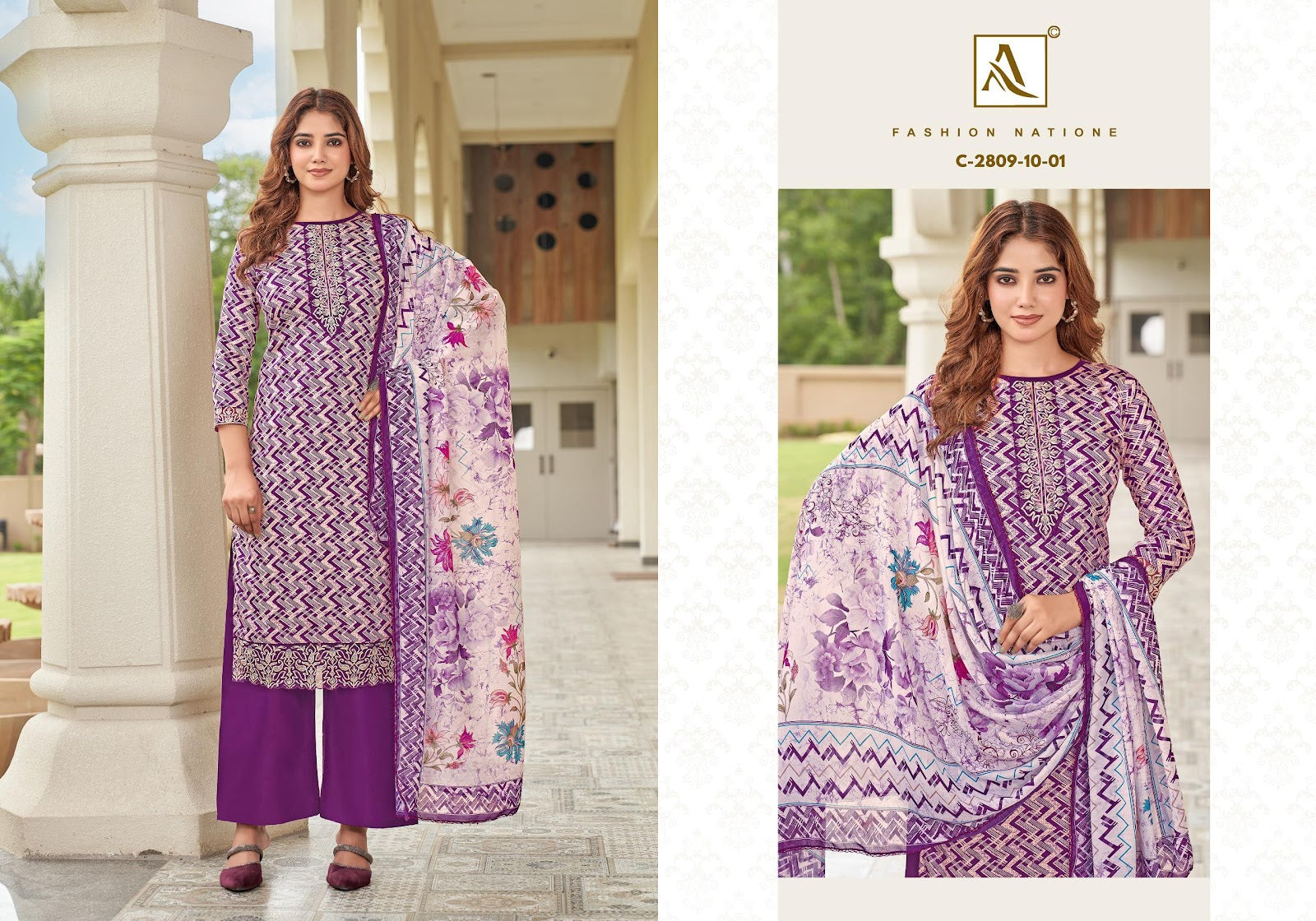 New Colours Super Queen Edition 6 Alok Zam Karachi Salwar Suits Wholesale
